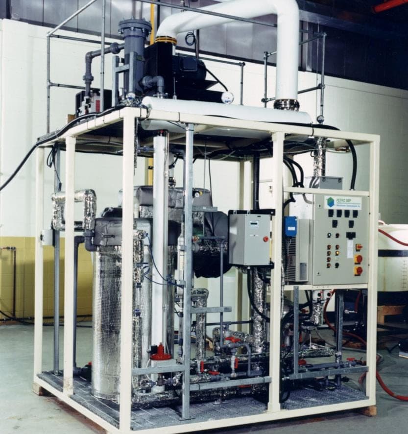Modular AQUA-SEP seawater desalination skid built for Saudi Arabia.